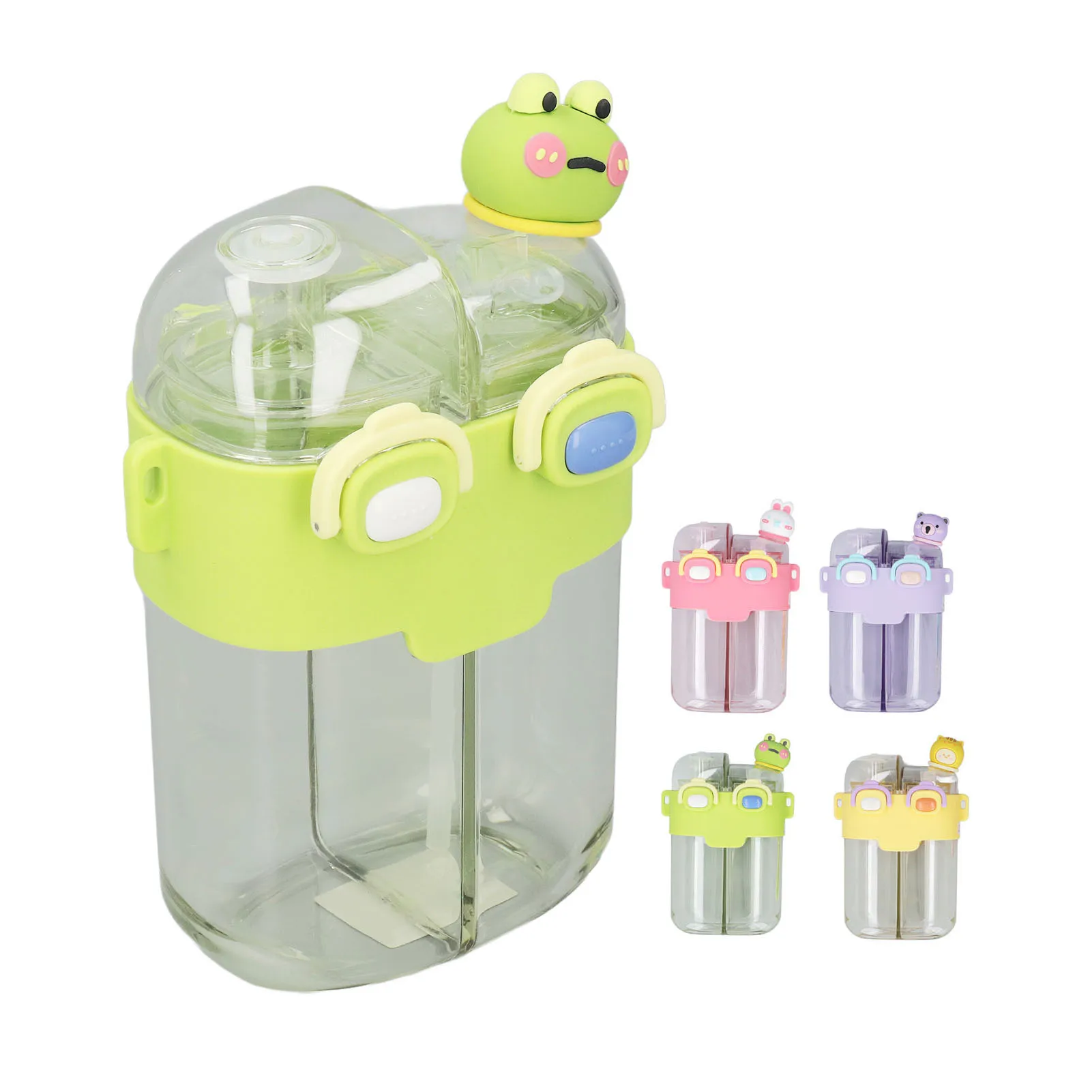 음료수 병 커버 분리형 컵 누수 방지 휴대용 이중 용도 780ml 스포츠용 조절 가능한 스트랩이 있는 물병