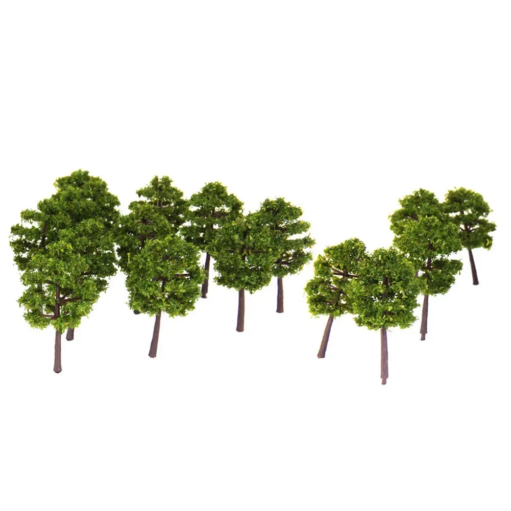 Deep Green Model Tree N Gauge Railway Building Scenery Layout 5cm Green Train Railroad Architecture DIY Crafts 40pcs ornament crafts miniature ornament miniature tree ornament model tree ornament