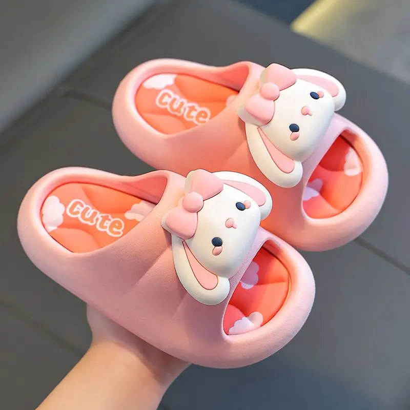 

Sanrio Cinnamoroll Children Slippers Kawaii Anime Girls Indoor Non Slip Bath Cartoon Sweet Cute Babys Shoes Toys Gift for Kids