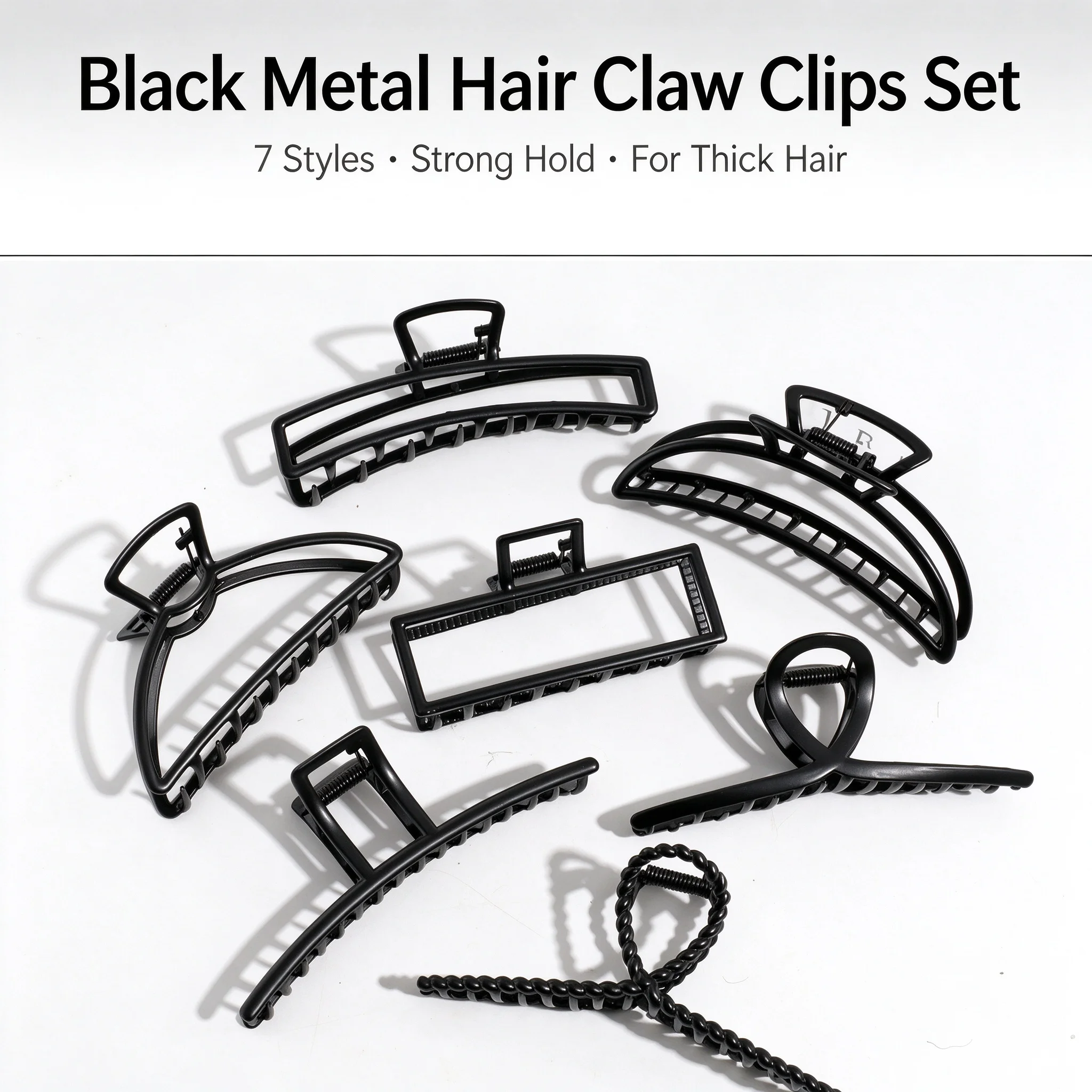 Neue schwarze kleine Metall Klaue Clips Kopfschmuck für Frauen Mädchen Mini Haar Clips Haarnadeln Haarspangen Krabben Clip Mode Haar Zubehör