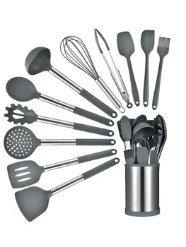 12PCS Rotating Silicone Kitchen Utensil Set 1