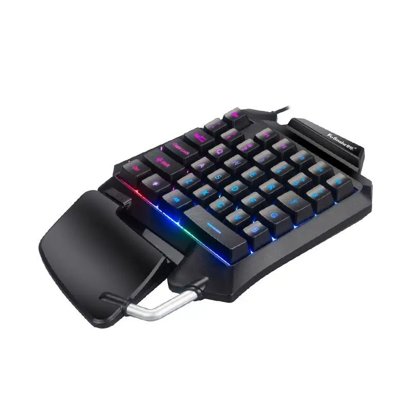 Single Handed Gaming Keyboard 35 Keys One Hand Ergonomic Game