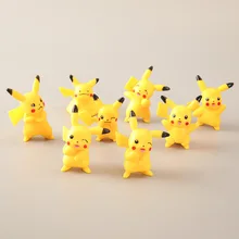 

A set of 8 Pikachu hand-made anime peripheral Pokémon doll desktop ornaments birthday gifts holiday gifts
