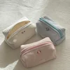 1 Piece Ins Fashion Makeup Case Elegant Simplicity Sweet Floral Lipstick Bag Portable Large Capacity Earphone Cable Storage Bag 2