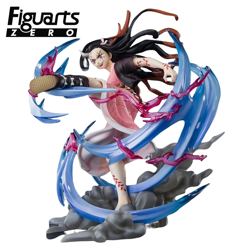 In Magazzino Originale Bandai Figuarts Zero Extra Battle Demon Slayer Kamado Nezuko Figure Anime Genuine Boxed Model Dolls Toy Gift