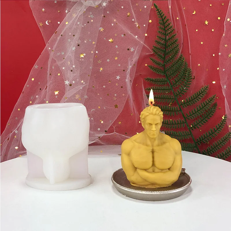 3d Body Shape Silicon Mold Muscles Body Figures Moulds Candle Making