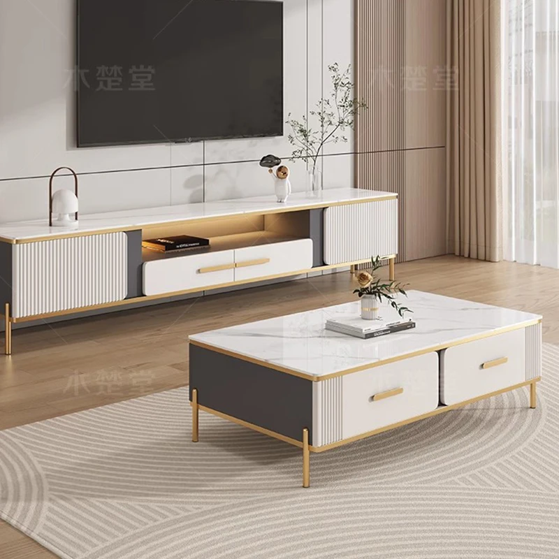 Piedistallo 80 Pollici Tv Stand Camino Tavolo Media Cabinet Console Monitor Mueble Unit Tv Stand Mueble Tv Colgante Mobili Da Salone