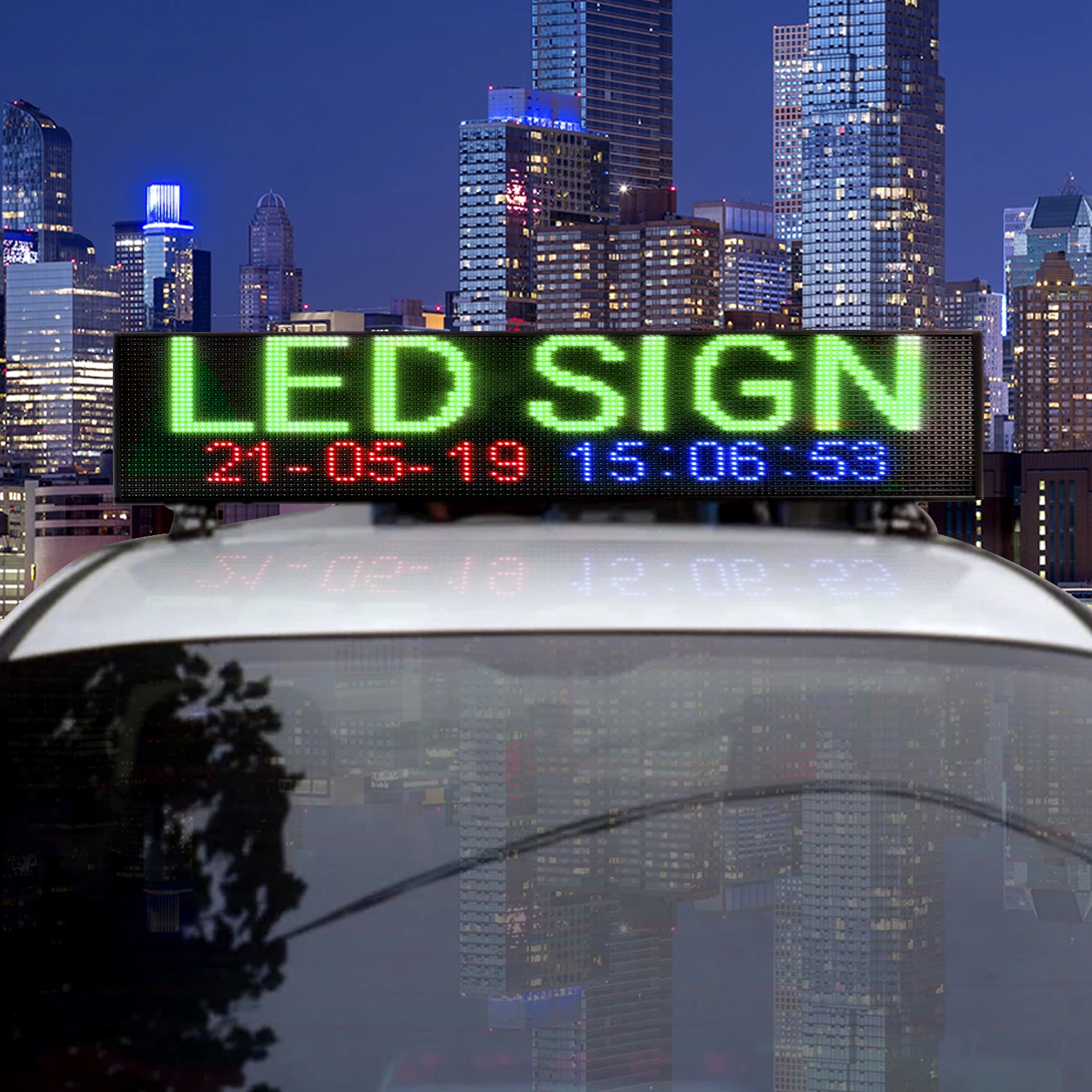 LEDCarTopSignSuperBrightOutdoorWaterproofLEDAdvertisingEasy