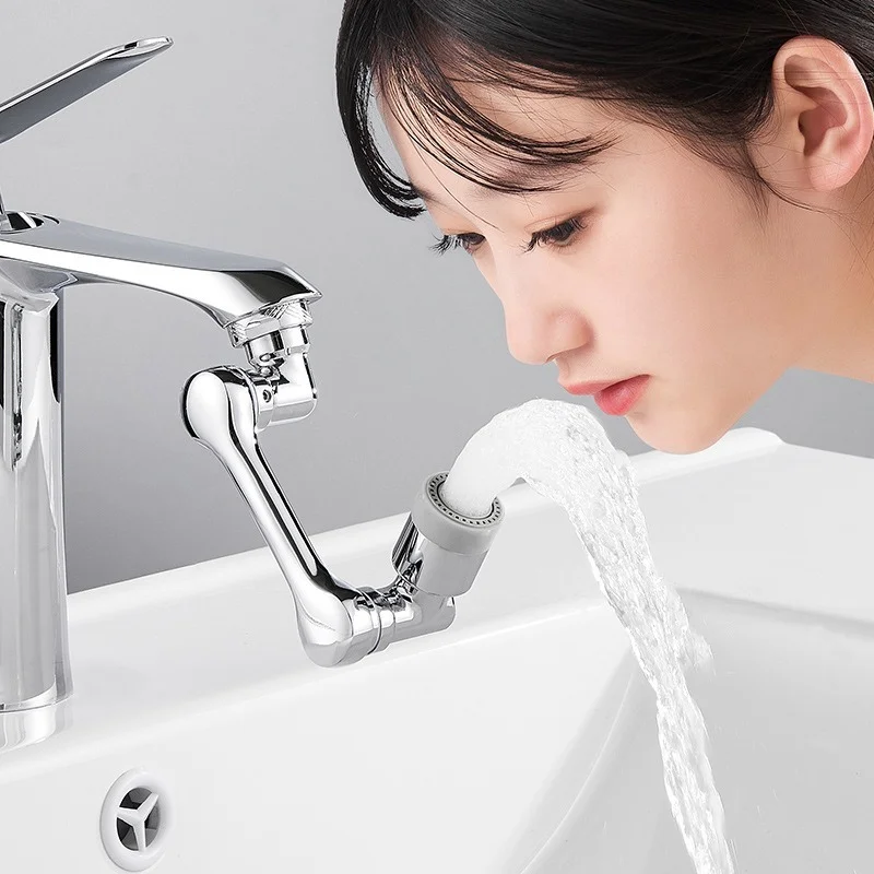 2 Modes 1080 Degree Rotatable Extension Faucet Sprayer Head Universal Bathroom Tap Extend Adapter Aerator Faucet Extender faucet aerator faucet extender faucet sprayer head