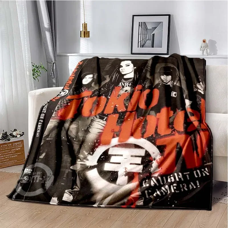 Fashionable Art Print Tokio Hotel Throws Blanket Home Living Room Sofa Sleeping Blanket Bedding Supplies Warm Cover Blanket Gift