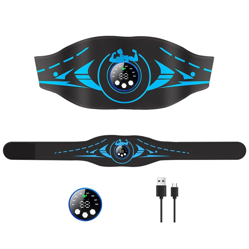 EMS Abdominal Toning Belt Muscle Stimulator Toner ABS USB Body Slimming Shaping Body Massager Lose Weight Home Gym Fitness
