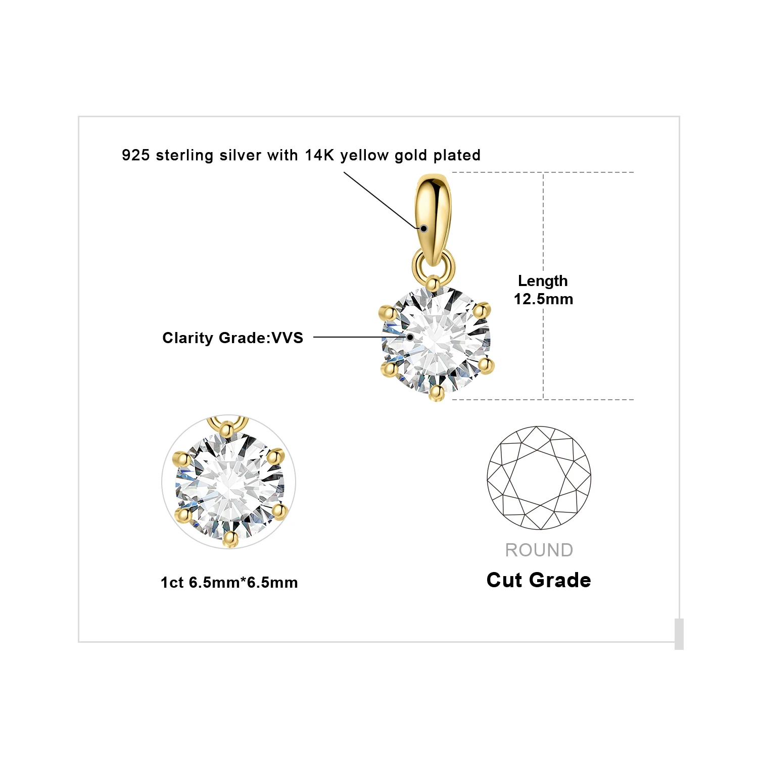 1ct Yellow Color