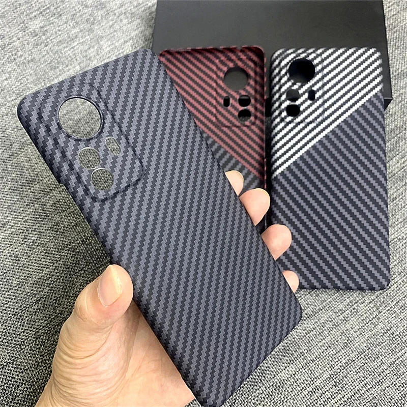 Hard Carbon Fibre Slim Protective Back Cover - Full Cover Shell