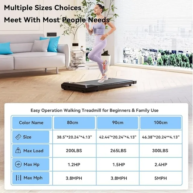 Superun  2-in-1 Home/Office 2.5 HP Walking Treadmill,mini Treadmills for Small Spaces with APP & Remote Control