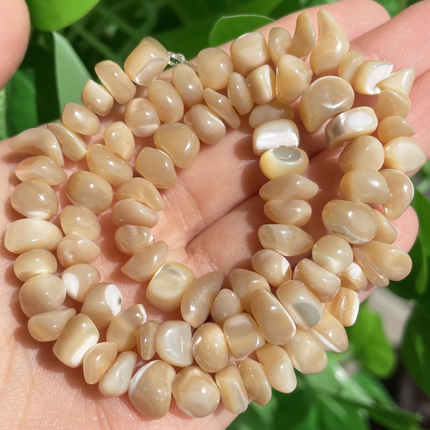 Natürliche Shell Perlen Bunte Unregelmäßigen Mopp Mutter der Perle Lose Spacer Perlen für Schmuck Machen DIY Charme Armband Halskette – Detail 16