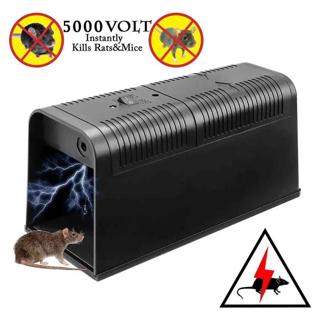 Controllo Del Mouse Elettrico Ad Alta Tensione Rat Catcher Topi Roditore Indoor Pest Needle Bee Drosophila Trap Trappole Per Topi Tre Modelli