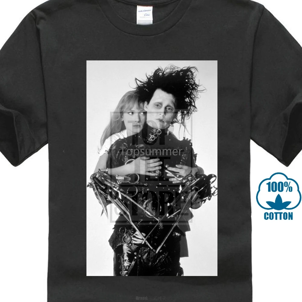 

Edward Scissorhands T Shirt Depp Ryder Edward Scissorhands T Shirt Short Sleeve Fashion Tee Shirt Cute Cotton Male Tshirt