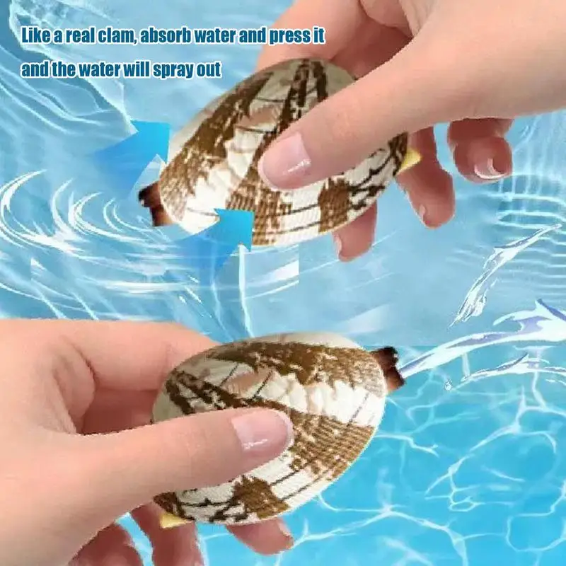 Simulation clam push-type water guns kids beach water spray toys Novelty Pranking Stuff Funny Tricks for Outdoor Beach Pool Toys