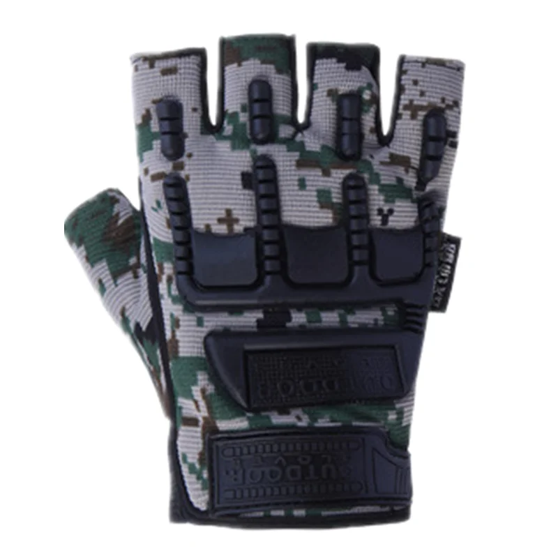 Outdoor Tactical Gloves Half-finger Fishing Ridding Sports Unisex Weight Cycling Non-Slip Shooting Hunting Fingerless Gloves