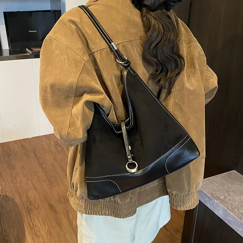 PU Leather Underarm Bag Large Capacity Commute Bag Fashion Handbag for Women Work Shopping Travel Daily