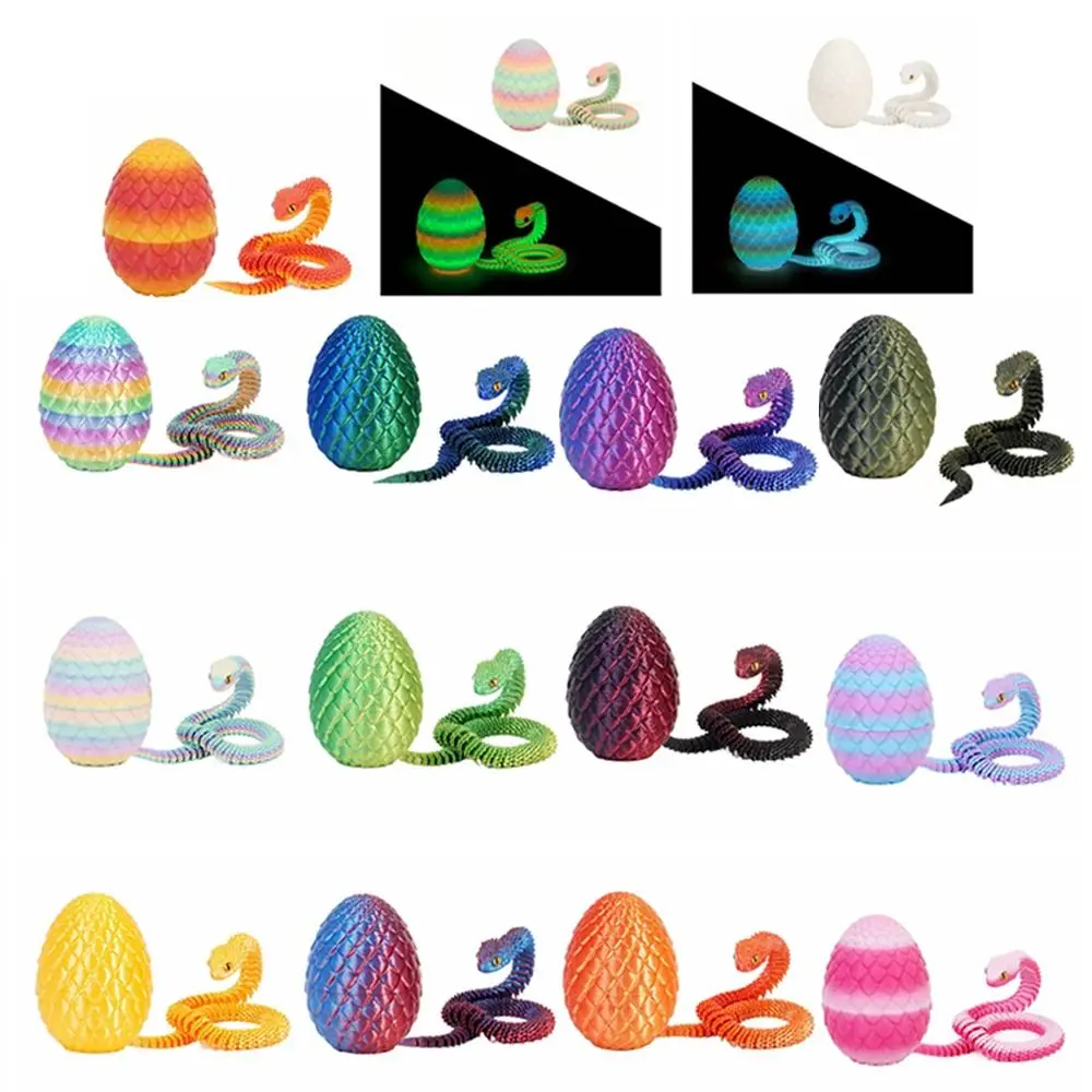 3D Printed Toy Simulation Snake Figurine Anime Figure Toy Action Figure Toy Miniature Figurines 3D Printed Snake Toys
