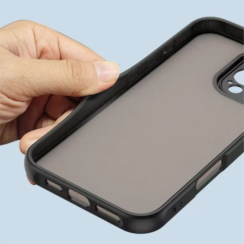 Luxury Armor Shockproof Matte Bumper Phone Case