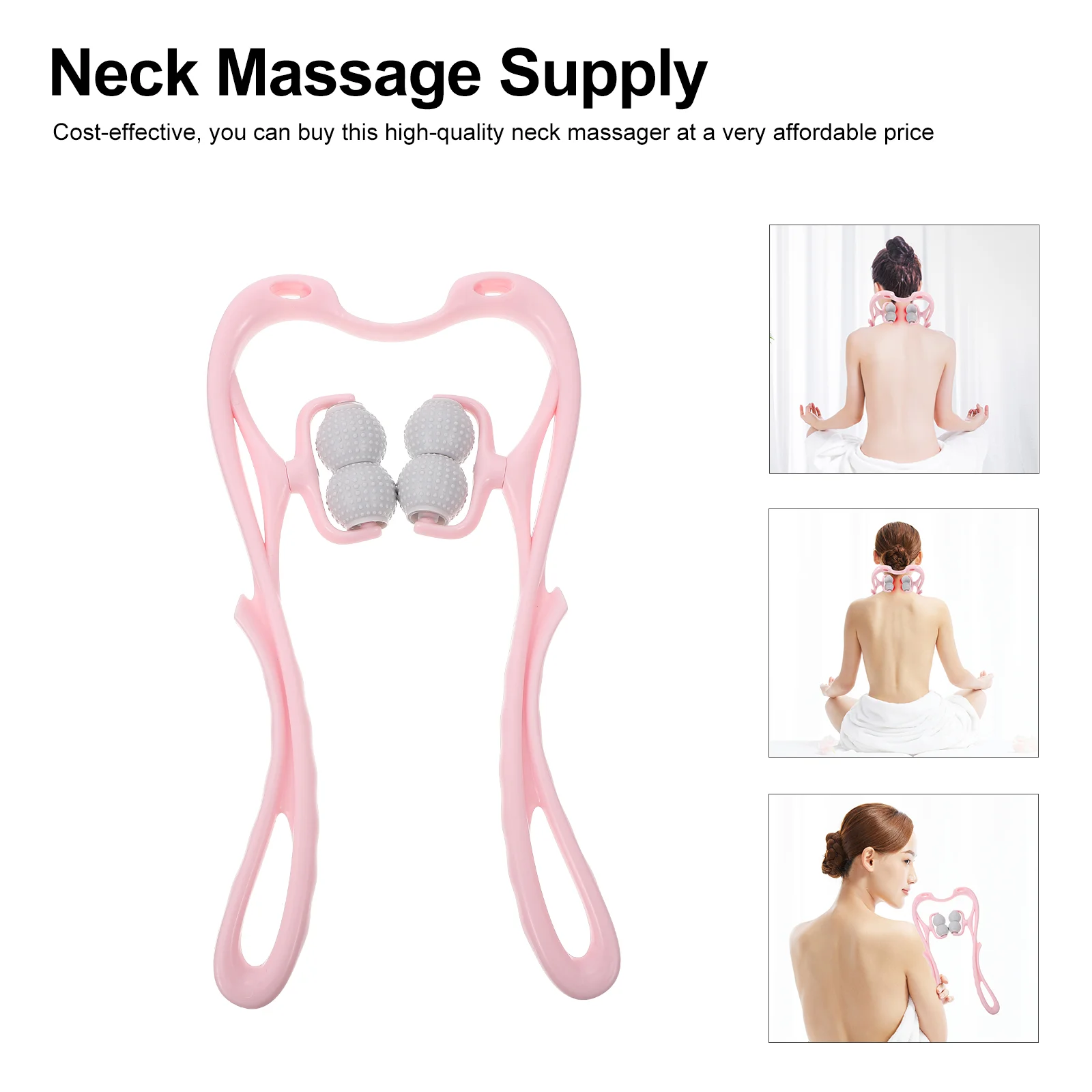 

Neck Massager Ball Portable Plastic Pulse Pp Massaging Equipment Manual Tool Cervical Vertebra