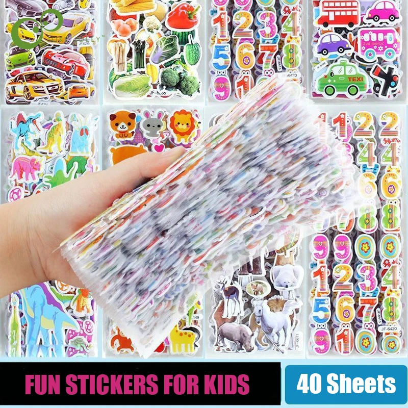 3D Puffy Sticker Pack 1