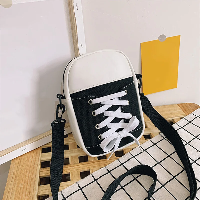 Canvas Messenger Bag Shoulder Messenger Bag Sneakers Stripe Stitching Design Casual School Work Travel Men And Women womens bag mens messenger bag mens shoulder bag
