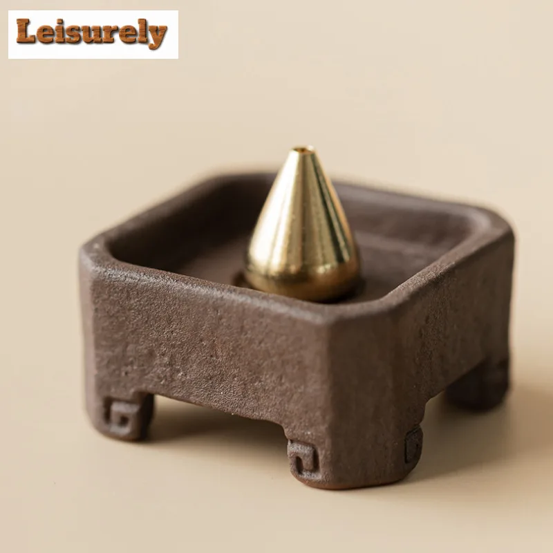 Retro Zen Incense Holder Incense Smoke Waterfall Incense Burners Meditation Smell Distributor Censer Cafes Supplies Decoration