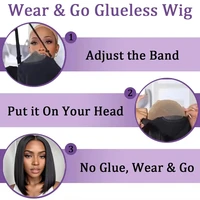 Perruques sans colle cheveux humains pré plumés pré coupés Wear and Go 5X5 HD dentelle fermeture Bob perruque droite courte Bob perruque cheveux humains pour les femmes 5