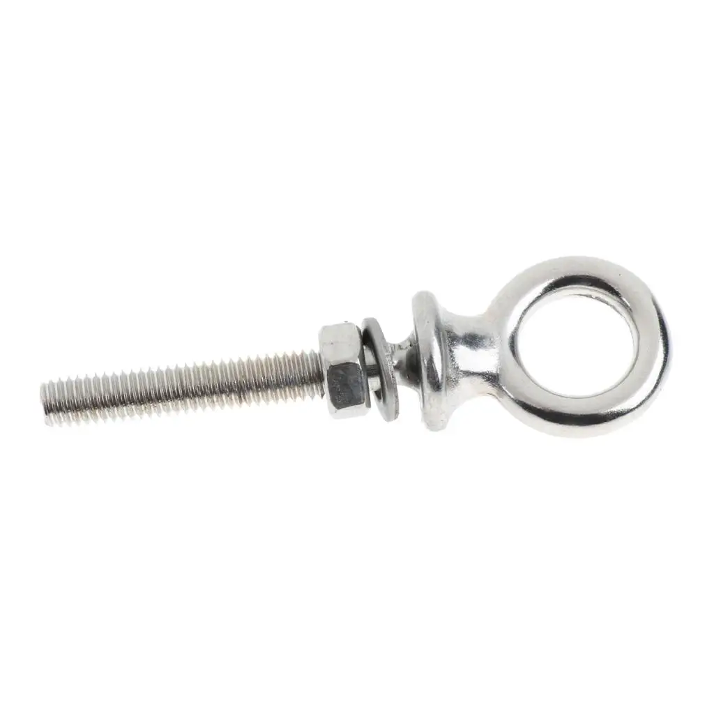 Marine Grade Lifting Eye Bolt 316 Stainless Steel Nut Washer for Boat Dock Solutions Marine Grade Lifting Eye Bolt 316 Stainless Steel Nut Washer for Boat Dock Solutions