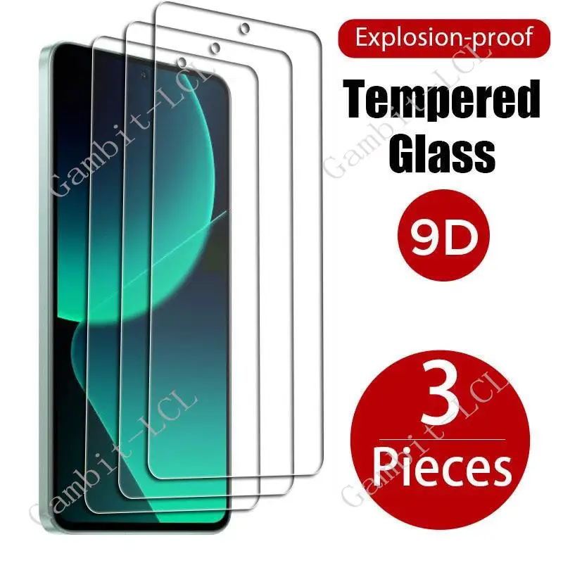 

3PCS Protective Tempered Glass For Xiaomi 14 13 6.36" Xiaomi14 23127PN0CC Xiaomi13 Screen Protector Cover Film