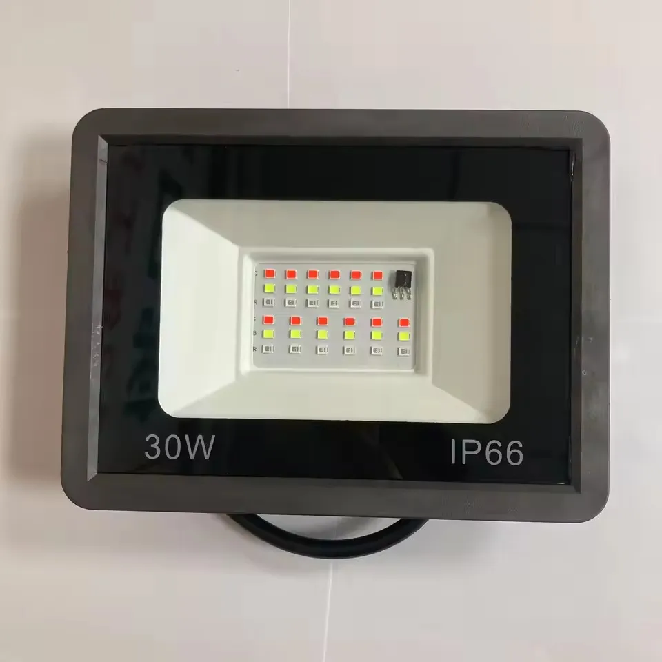 ตัวเลือกสินค้า โปรเจคเตอร์ LED ภายนอกอาคาร กันน้ำ ปรับสีได้ 30W