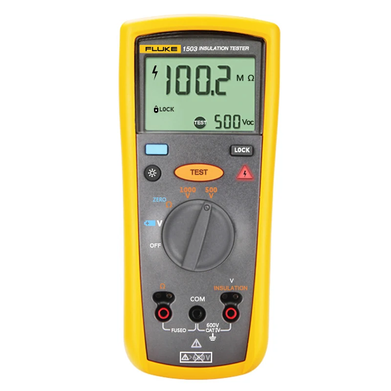 Fluke 1503 Handheld Digital Insulation Resistance Tester 2000M&Omega; Internal Resistance Measurement Tool resistance tester