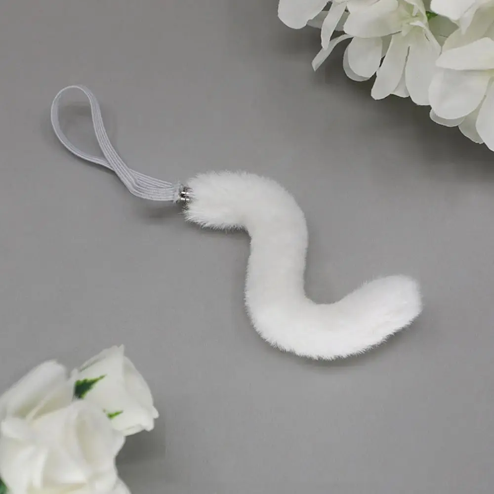 20cm Puppen Zubehör niedlichen Plüsch Katzen ohr Stirnband haarigen Schwanz für Baumwolle Stofftiere Kopf bedeckung Idol Puppen Haar Dekor – Detail 5
