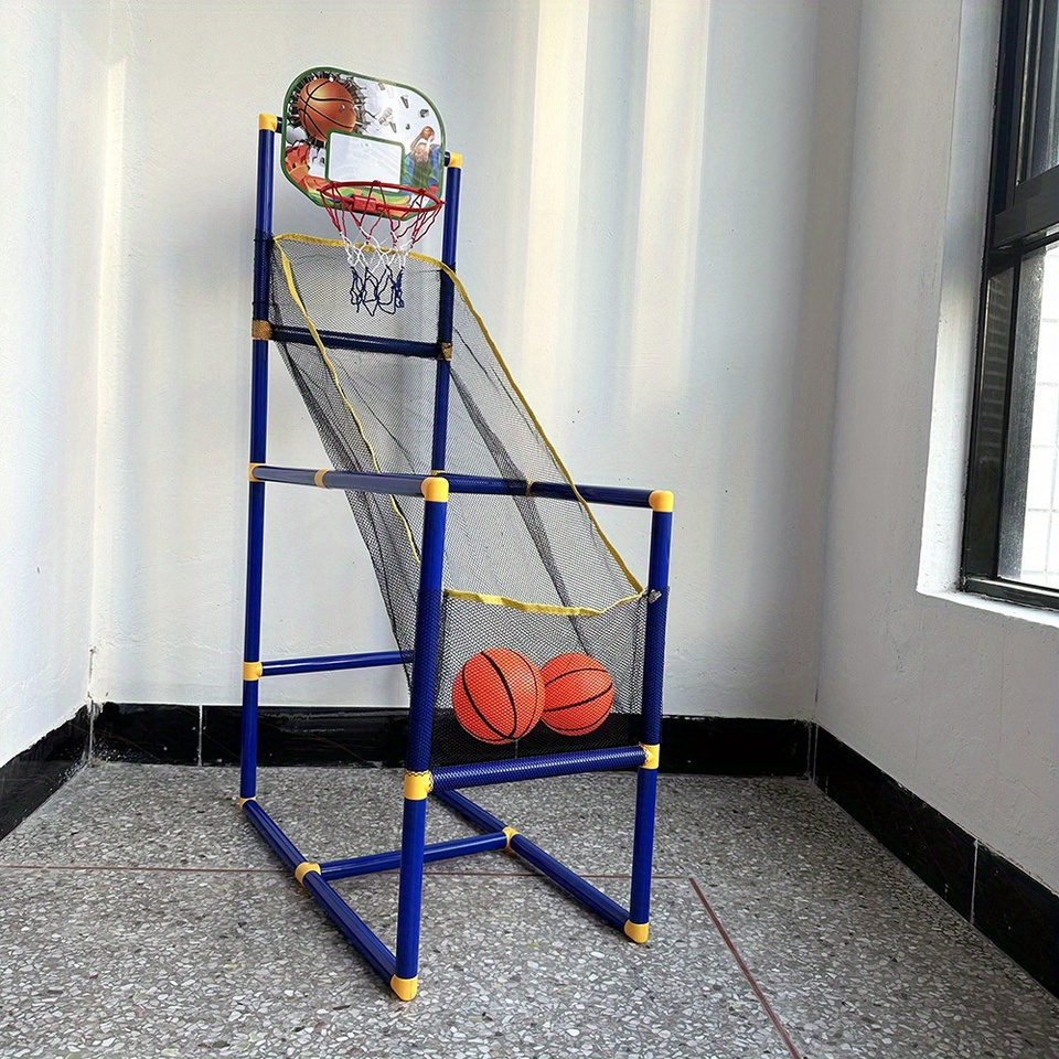 Enjoyable Arcade Basketball Game Set - Indoor/Outdoor Dual Play, Easy Setup with Pump & Balls, Ideal Holiday & Birthday Gift