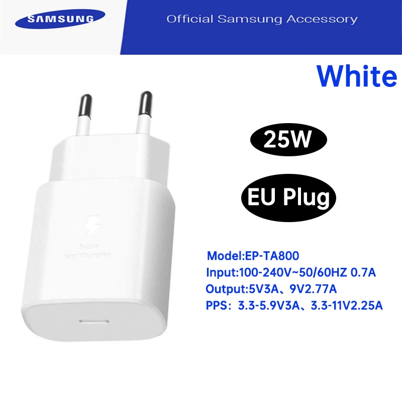 High-Speed 25W USB-C Supercharger with Fast Charging Cable