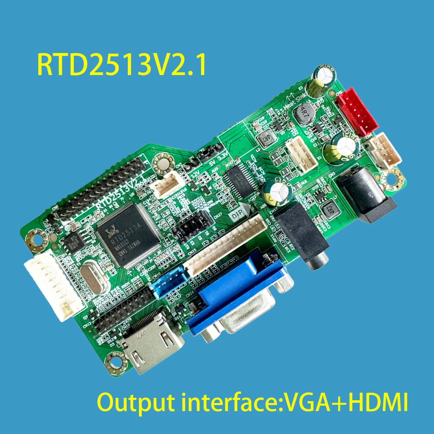 HD 드라이버 보드 RTD2513V2.1 프로그램 프리 디스플레이 다중 해상도 점프 조정 화면 교체 RTD2483V1.1 RTD2668