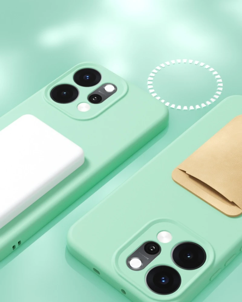 Magnetic Wireless Charging Liquid Silicone Case - Soft Skin Smooth Cover Bumper