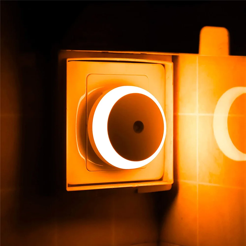 LED Nachtlicht Smart Nacht Sensor Runde Stecker in Wand Nacht lampe Badezimmer Home Küche Flur Staire way Schlafzimmer Nachtlicht