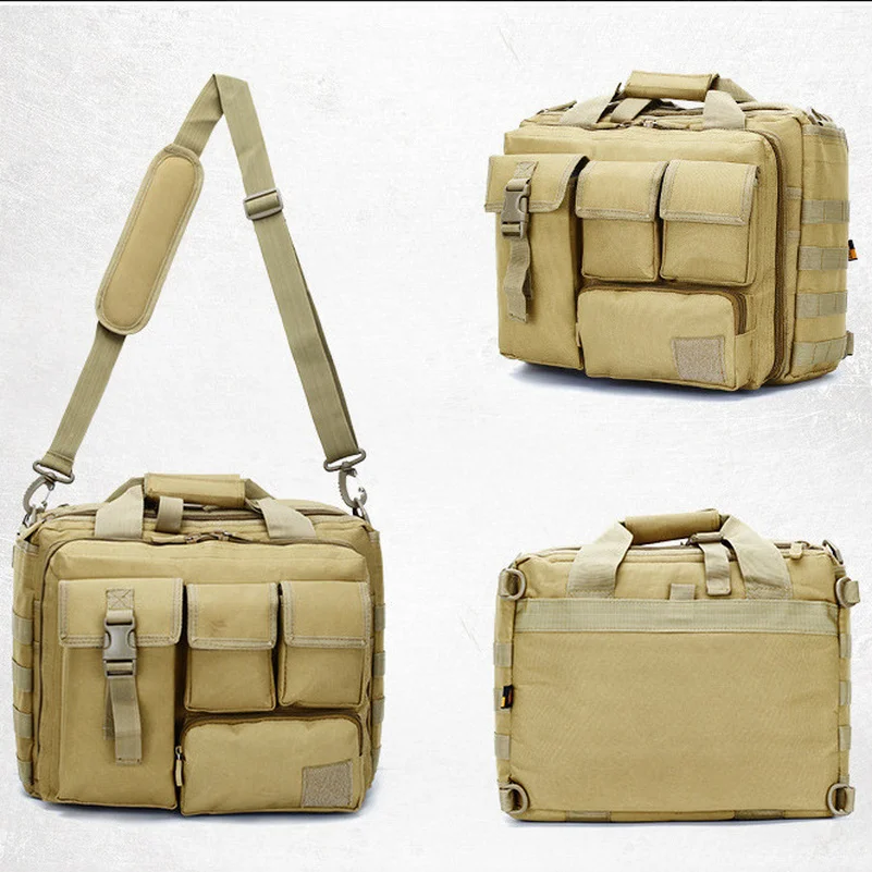 Military Tactical Molle System Messenger Shoulder Bag 15.6 Inch Laptop Bags Handbags Briefcase Outdoor Camera Bag Satchels