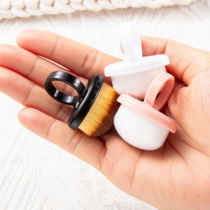 RXJC Rings Shaped Nails Brush Nails Art Dusting Brush Nails Dust Brush Nails Dust Cleaning Brush Acrylic Nails Tool