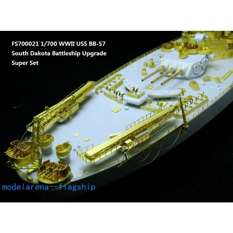 Fivestar PE 1/700 차 세계 대전 BB-57, 사우스 다코타 전함, 트럼펫용, FS700021