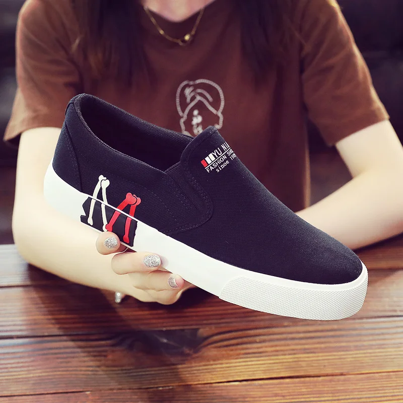 

Espadrille Shoes Slip-on Casual Female Sneakers 2024 Fashion Women's Soft Round Toe Slip On Modis Canvas TPR Latex Sewing Fabric