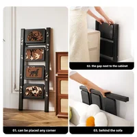 Antique Home Folding and Expansion Ladder Thickened Indoor Step Ladder Stool Three or Four Steps Climbing Multifunction Ladder 5