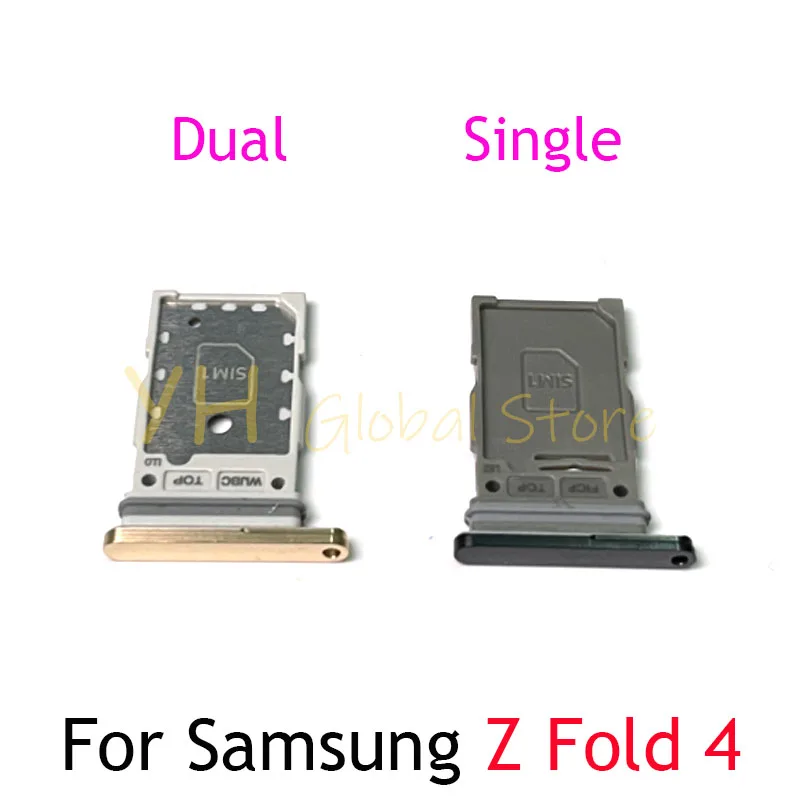 Per Samsung Galaxy Z Fold 4 Fold4 Sim Card Board Micro Sd Card Reader Adattatori Parti Di Riparazione