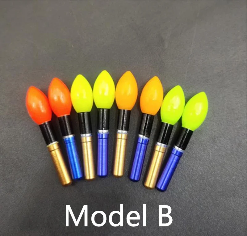 Fishing Glow Stick Fishing Light Fishing Light Stick 5pcs/lot Bulb Light Stick With 2 Rechargeable CR322 Battery 1 Charger Lightstick Glowing Stick Luminous Float Night Fishing A603