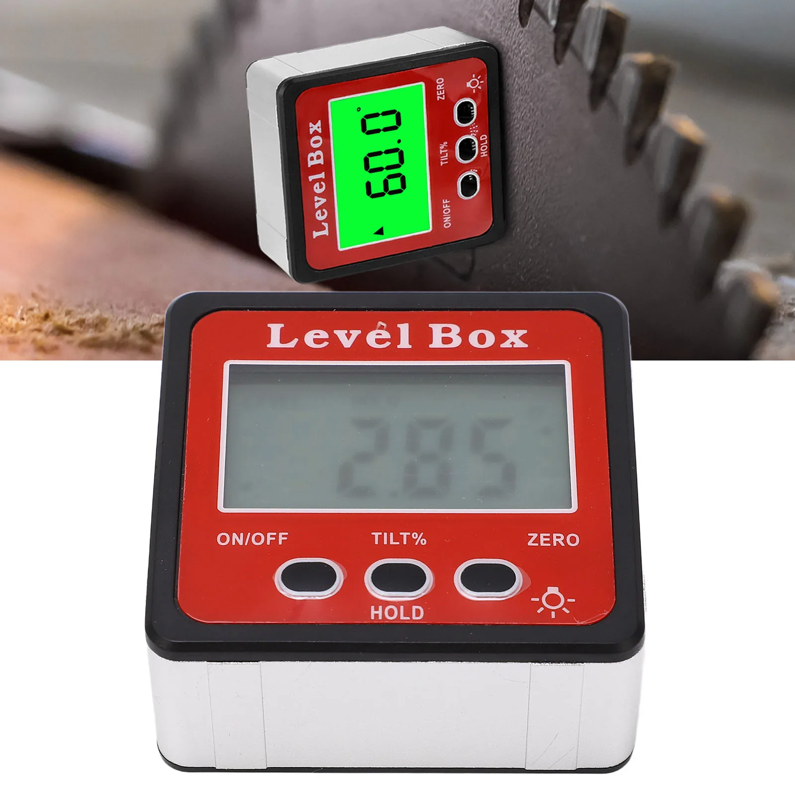 Digital Angle Gauge Level Box Magnetic Portable Protractor Inclinometer for Woodworking Construction Machinery