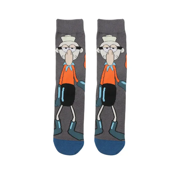 SpongeBob Squidward Tentacles Patrick Star Crab boss Plankton  cartoon Adult tube socks Cosplay Children Christmas Gifts sock 12